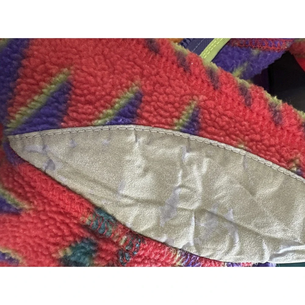 VTG Patagonia Minnehaha Laughing Waters Flame Snap Fleece Kid 12 Small Adult - Picture 7 of 16